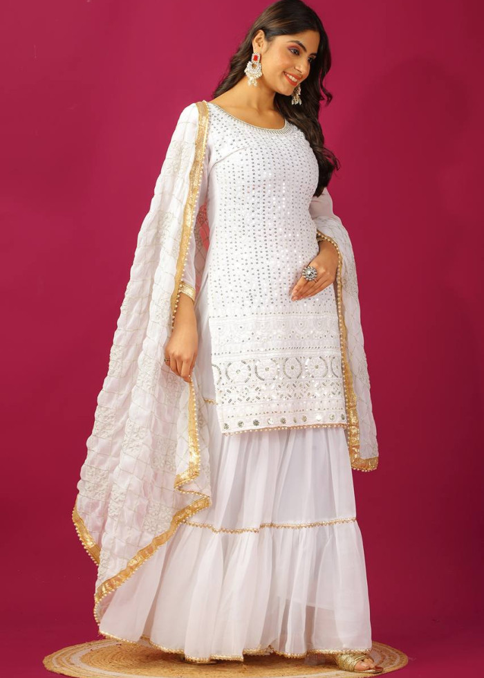 Kurta Sharara With Dupatta